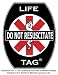 Do Not Resuscitate Medical ID Tags 5-pack