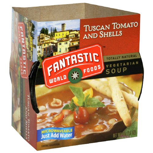 Fantastic Foods Tuscan Tomato and Shells Vegetarian Soup, 1.5-Ounce Microwavable Cups... by Fantastic Foods
