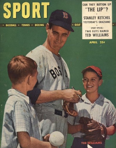 Sport Magazine - Ted Williams, Boston Red Sox Cover - April 1948