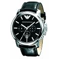 Emporio Armani Herren-Armbanduhr XL Analog Quarz Leder AR0431