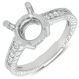 14k .15 Dwt Diamond White Gold Engagement Ring - JewelryWeb