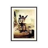 Banjo Lesson Framed Lithograph - 36x30