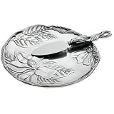 Arthur Court Magnolia Plate with Cheese Server by Arthur Court Designs