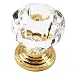 Laurey 82104 Acrystal 1-3/8-Inch Diameter Knob, Acrylic Brass Base