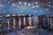 Vincent Van Gogh (Starry Night Over the Rhone) Art Poster Print - 24" X 36"