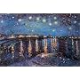 Starry Night Over the Rhone, c.1888 Travel Poster Print by Vincent van Gogh, 36x24
