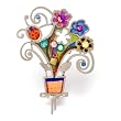 Flowers in a Pot Pin #0282