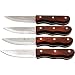 Cutlery Steak Knife Set Of 4 Knives w/ Pakkawood Handle (90054) by MIU France