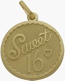 10K Yellow Gold Sweet #16 Age Expression Pendant