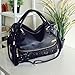 Oryer Fashion Women Handbag Tote Pu Clutch Lady Sexy Cool Lux Punk Leopard Sequin Bag