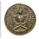 Canvas Prints of Medal commemorating the Army and Navy Under-Officers Association; obverse from National Maritime Museum
