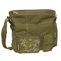 Lässig LEB202M - Fashion Easy Bag, Design: Flowers, Farbe: olive