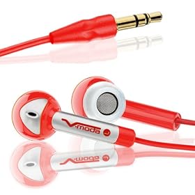 V-MODA Bass Freq Earbuds - Rocker Red