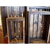 Vintage Stained-rustic Wood Crates Set of 4