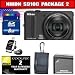 Nikon COOLPIX S9100 12.1 MP CMOS Digital Camera with 18x NIKKOR ED Wide-Angle Optical Zoom Lens and Full HD 1080p Video (Black) Package 2