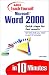 Books : Sams Teach Yourself Microsoft Word 2000 in 10 Minutes