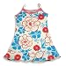How To Measure Bra Sizes : Girlfriends by Anita G. - Girls Hawaiin Flowers Print Tank Dress, Red, White, Blue