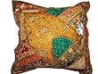 Christmas Gift-ethnic Indian Sari Beaded Decorative Floor Pillow 24 Inches