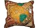 Christmas Gift- Ethnic Indian Vintage Sari Beaded Decorative Floor Pillow 24 Inches