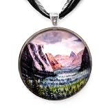 Misty Yosemite Valley Handmade Fine Art Pendant