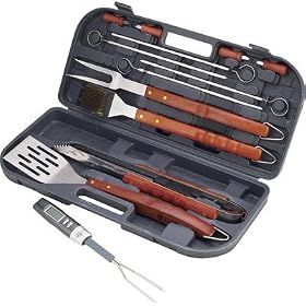 Chefs Basics HW5268 12-Piece Stainless-Steel Barbecue Set with Bonus Digital-Thermometer... by 
