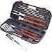 Kitchen & Housewares : Chefs Basics HW5268 12-Piece Stainless-Steel Barbecue Set with Bonus Digital-Thermometer Fork and Carrying Case
