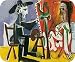 Artist Pablo Picasso MOUSE PAD The Artist and His Model 1963