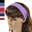 Simple Solid Color Stretch Cotton Headband - Multicolor (8 Pcs)