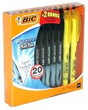 BIC Atlantis Ball Point Pen + 2 Bonus Highlighters