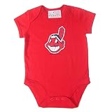 New MLB Cleaveland Indians Baby Outfit-Red