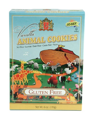 Jo-Sefs Animal Cookies, Vanilla, Gluten Free, 6-Ounce (Pack of 6)
