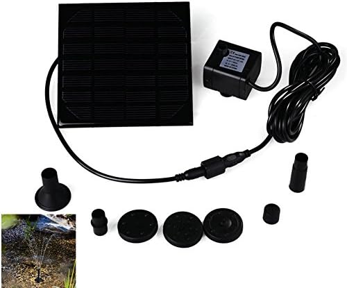 Ciara2016u Solar landscape fountain 7V 1W For Pond, Pool, Garden, Fish Tank, Aquarium