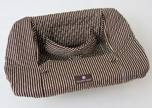Picture of Balboa Baby Shopping Cart Cover in Brown Stripe B004OSKBU8 (Baby Shopping Cart Covers)