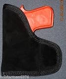 Pocket holster for Keltec P32 & P3AT 380 Black Suede Sta-put