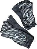 Yoga Pilates Socks: Toe Socks and Toeless Socks, Non Skid Grip Socks