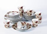 32 Piece Sage Rose Porcelain Dinner Set