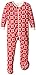 Hatley Little Girls' Footed Fleece Coverall - Classic Snowflakes