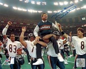 Autographed Ditka Picture - Super Bowl Carried Off Field 8x10 - Autographed NFL Photos