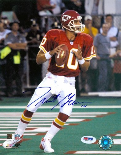 Trent Green Autographed Kansas City Chiefs 8x10 Photo PSA