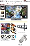Brand New Sony Bravia KDL-40EX700 Series HDTV 1080p 40 Inch LCD HDTV With "The Extreme HD Sony Accessory Kit" Includes Professional Super Slim Flat Mount + (2) 6FT Hdmi 1.3B Cables, 6FT Audio Interconnect Cable Screen Cleaner + Surge Protector