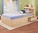 Twin Size Storage Bed in Maple - My Space, My Place - New Visions by Lane - 728-301