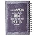 Purple Vintage Graphic Hardcover Wirebound Journal - Proverbs 3:5