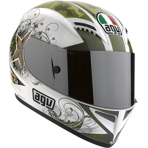 Sale AGV T-2 WARRIOR HELMET WHITE LG