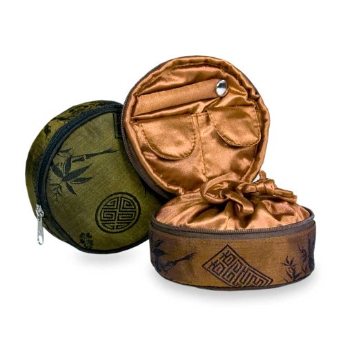 Travel Jewelry Case - Silk Jacquard