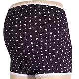 ネトゥル マイクロファイバーハート柄ベルト内蔵タイプマタニティガードル M ブラック 4832