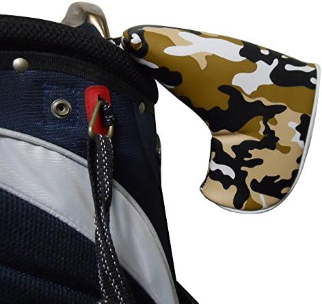 Multi-function Magnet Closure Golf Blade Putter Headcover Printed with Naval Camouflage Pattern