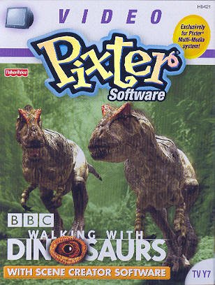 Fisher-Price Pixter Video Software BBC Walking with Dinosaurs with Scene Creator Software