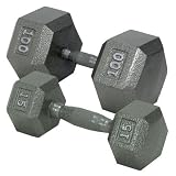 Champion Barbell 5 lbs. Solid Hex Dumbell with Ergo Grip
