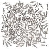 Real Silver Plated Twisted Liquid Tube Beads 6mm (50)