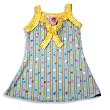 Lipstik Girls - Girls Dress, Blue, Yellow